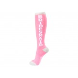 Pink Bridesmaid Knee High Socks 